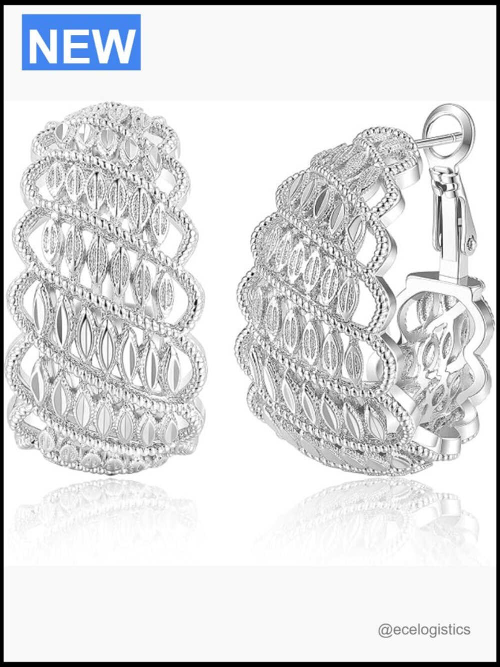 Chunky Gold Hoop Earrings Women Trendy Geometric Dangle Huggie Earring Gift